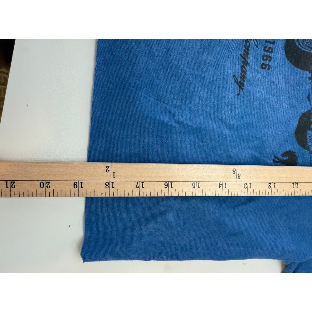 Ford Bronco A Rare Breed Graphic T-Shirt Blue Cotton Short Sleeve Crop Top M - Picture 5 of 8